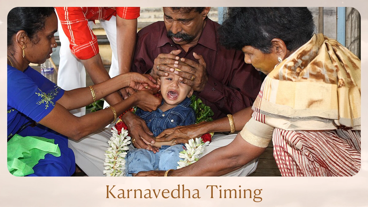 Karnavedha timing